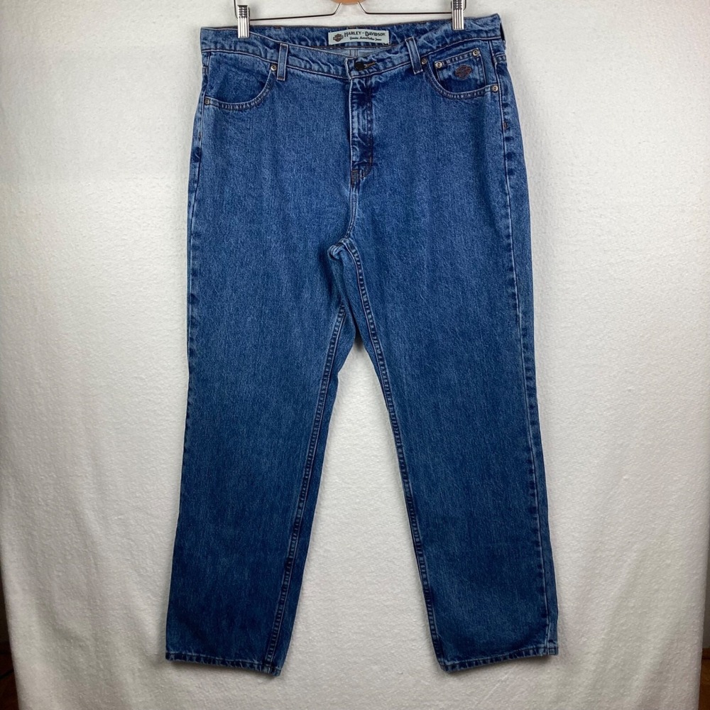 Harley Davidson Womens Size 16 Regular Blue Medium Wash High Rise Jeans
